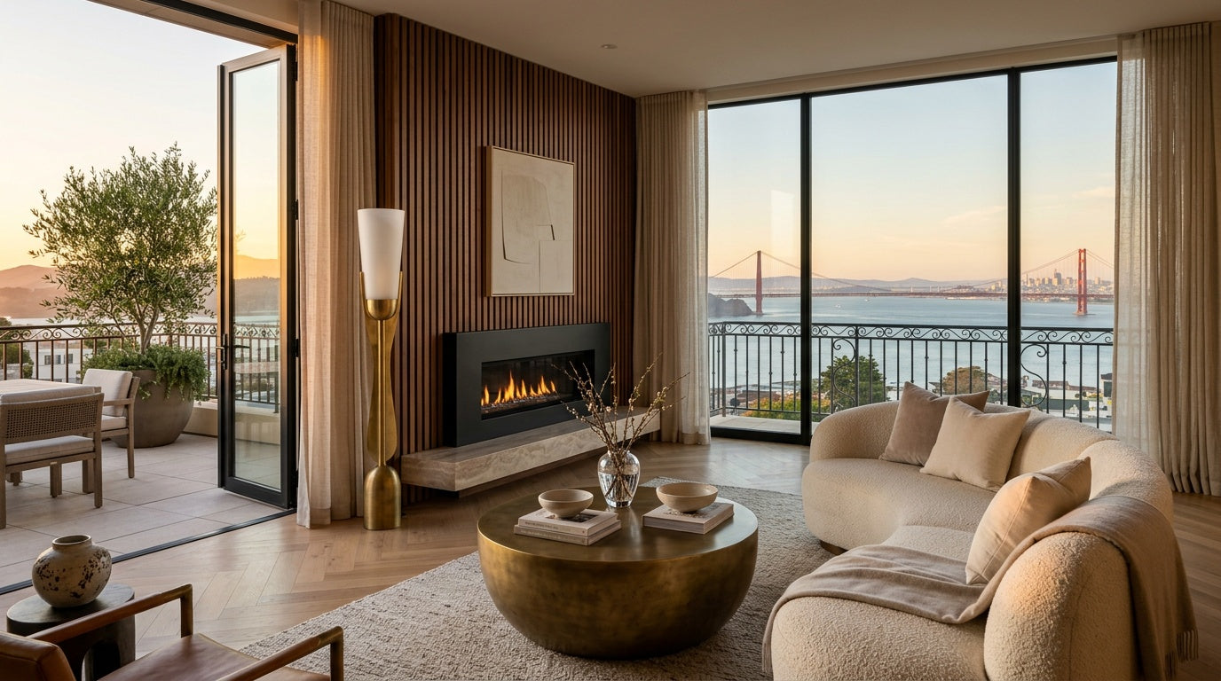 Pacific Heights XL Walnut Acoustic Wall Panel — 106 × 43 in (270 × 110 cm)