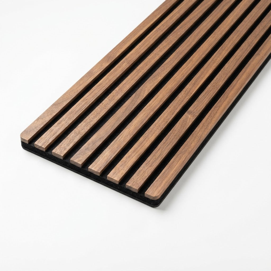 Pacific Heights XL Walnut Acoustic Wall Panel — 106 × 43 in (270 × 110 cm)